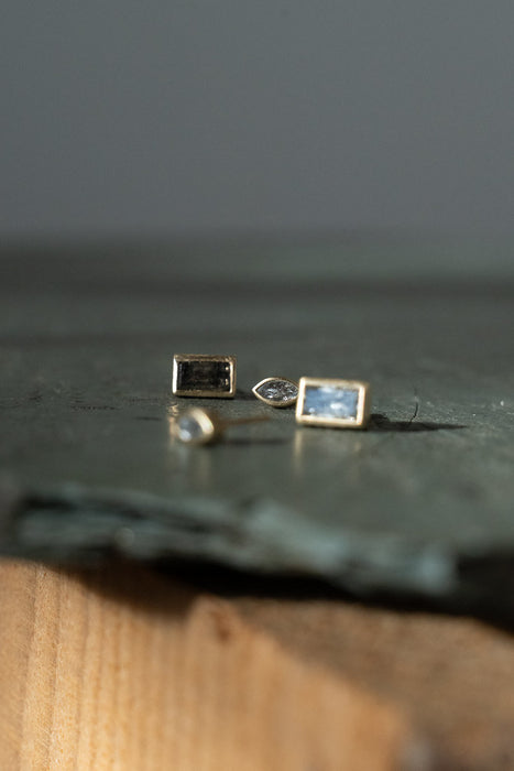 marquise studs