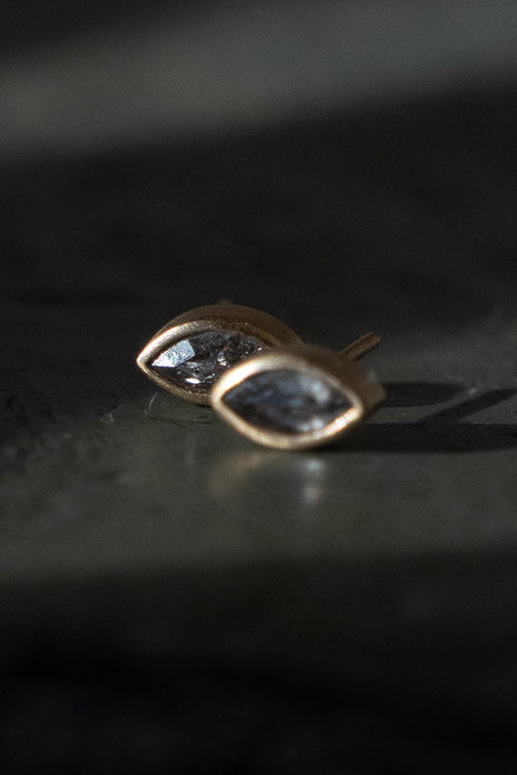 marquise studs